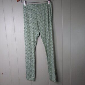 Serra Leggings S Green Yellow Pattern Soft
